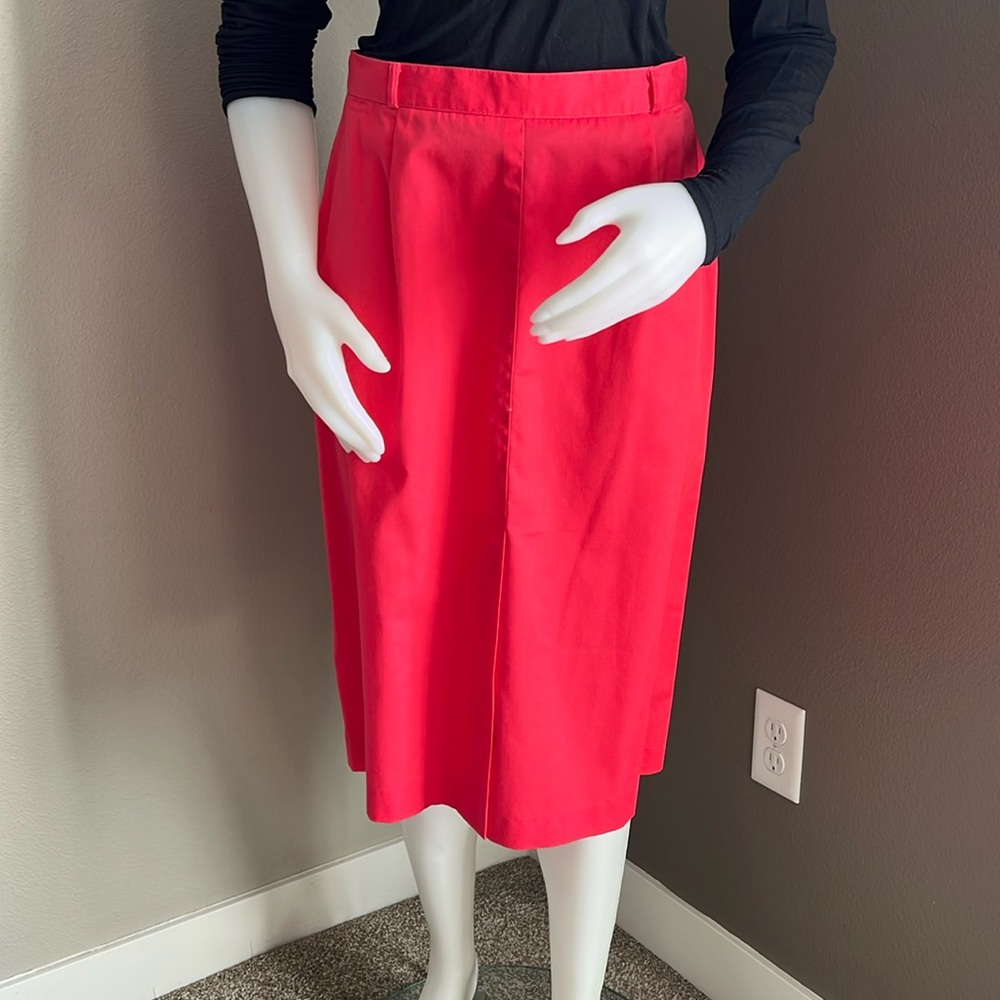 Pan-Her Coral Vintage Women’s Pencil Skirt